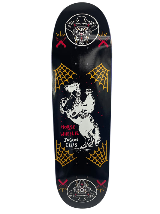 The Wolfmate Beast Horse Wheelie - Signed Deck 8.75" EGG shape