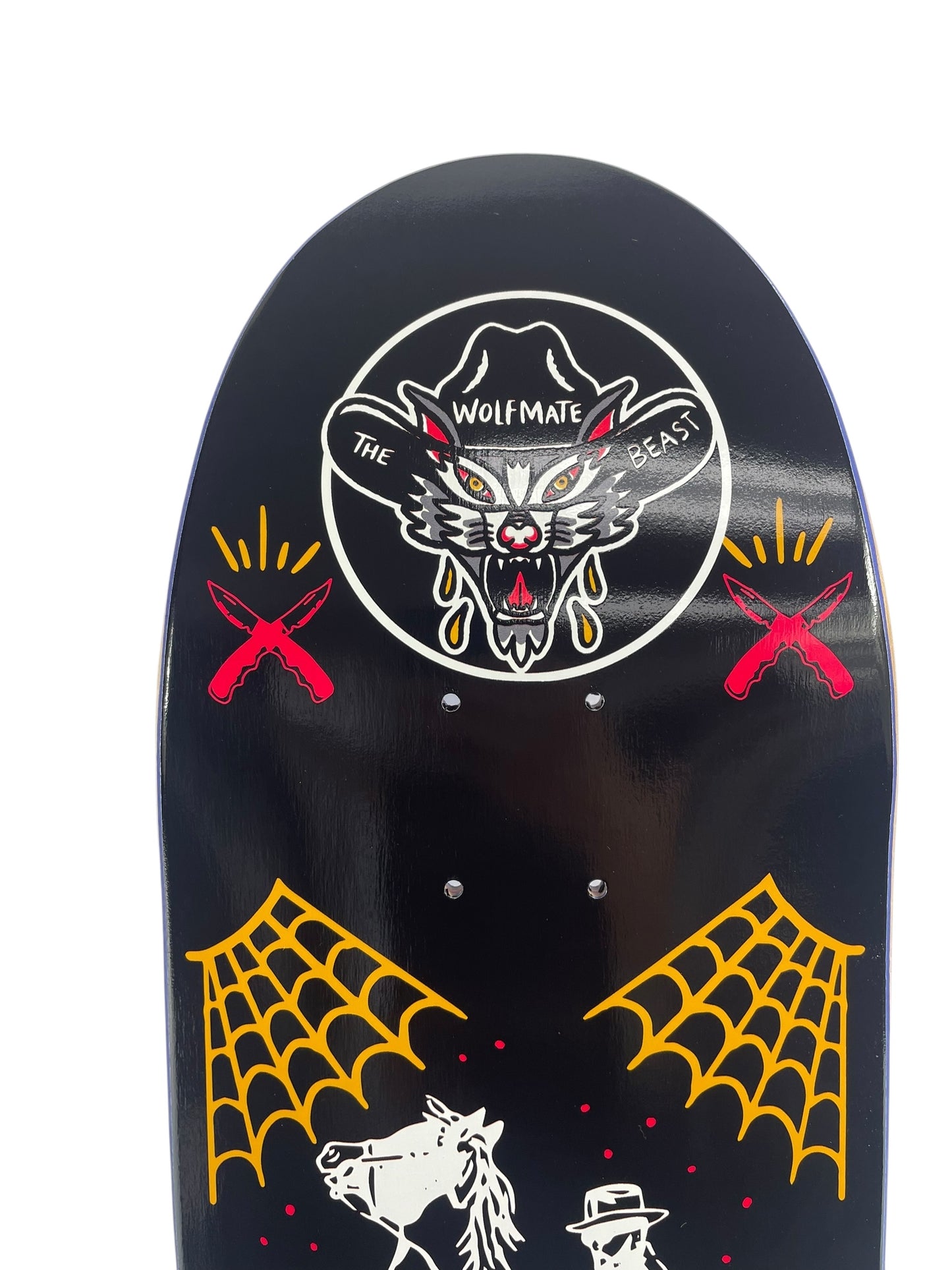 The Wolfmate Beast Horse Wheelie - Signed Deck 8.75" EGG shape