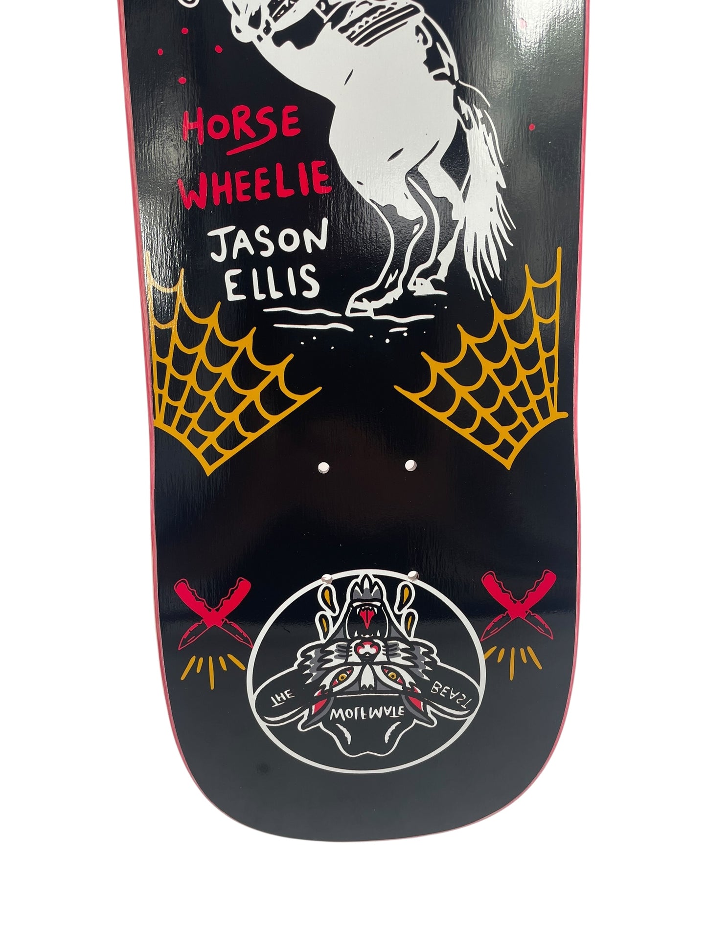 The Wolfmate Beast Horse Wheelie - Signed Deck 8.5" - 90's shape