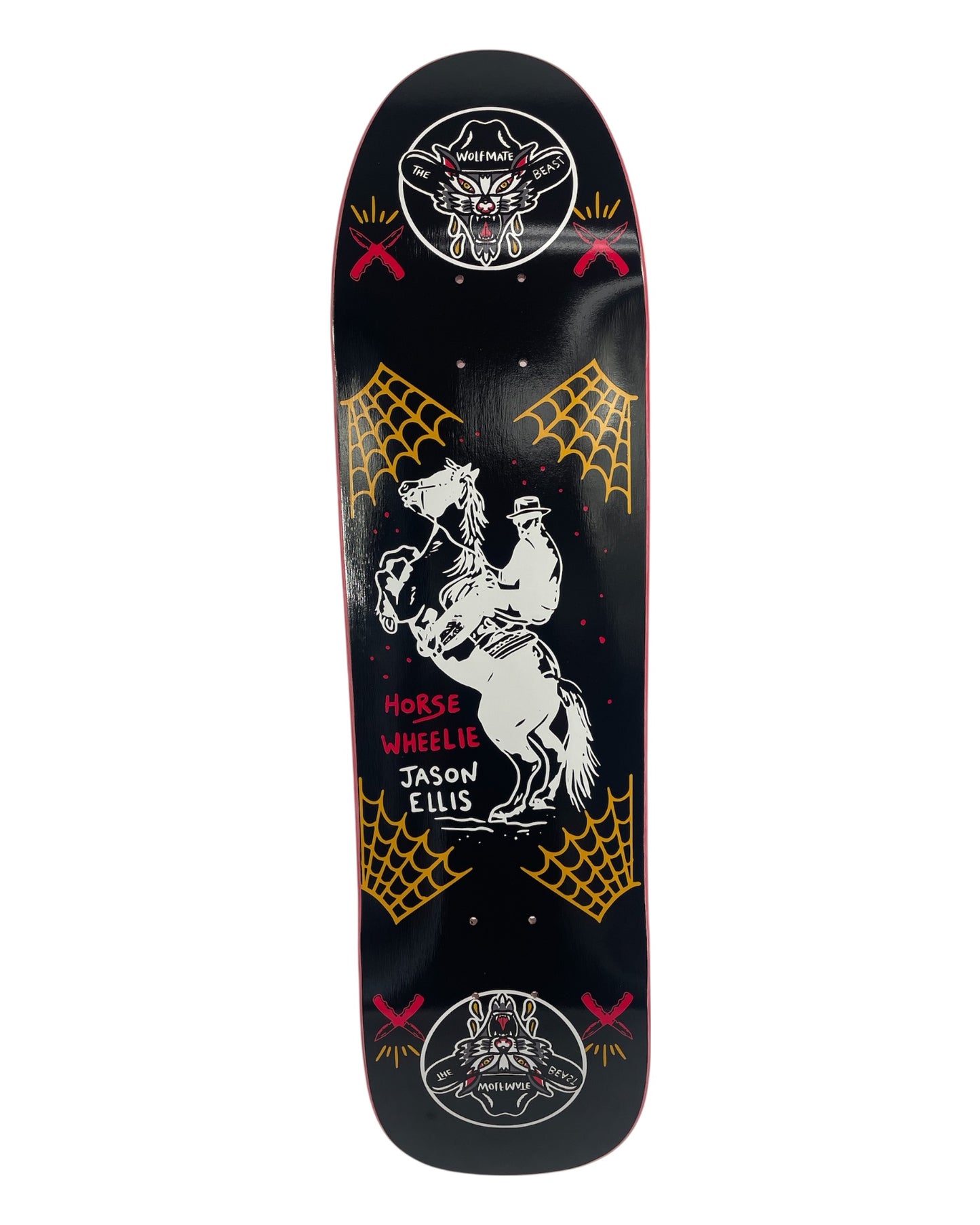 The Wolfmate Beast Horse Wheelie - Signed Deck 8.5" - 90's shape