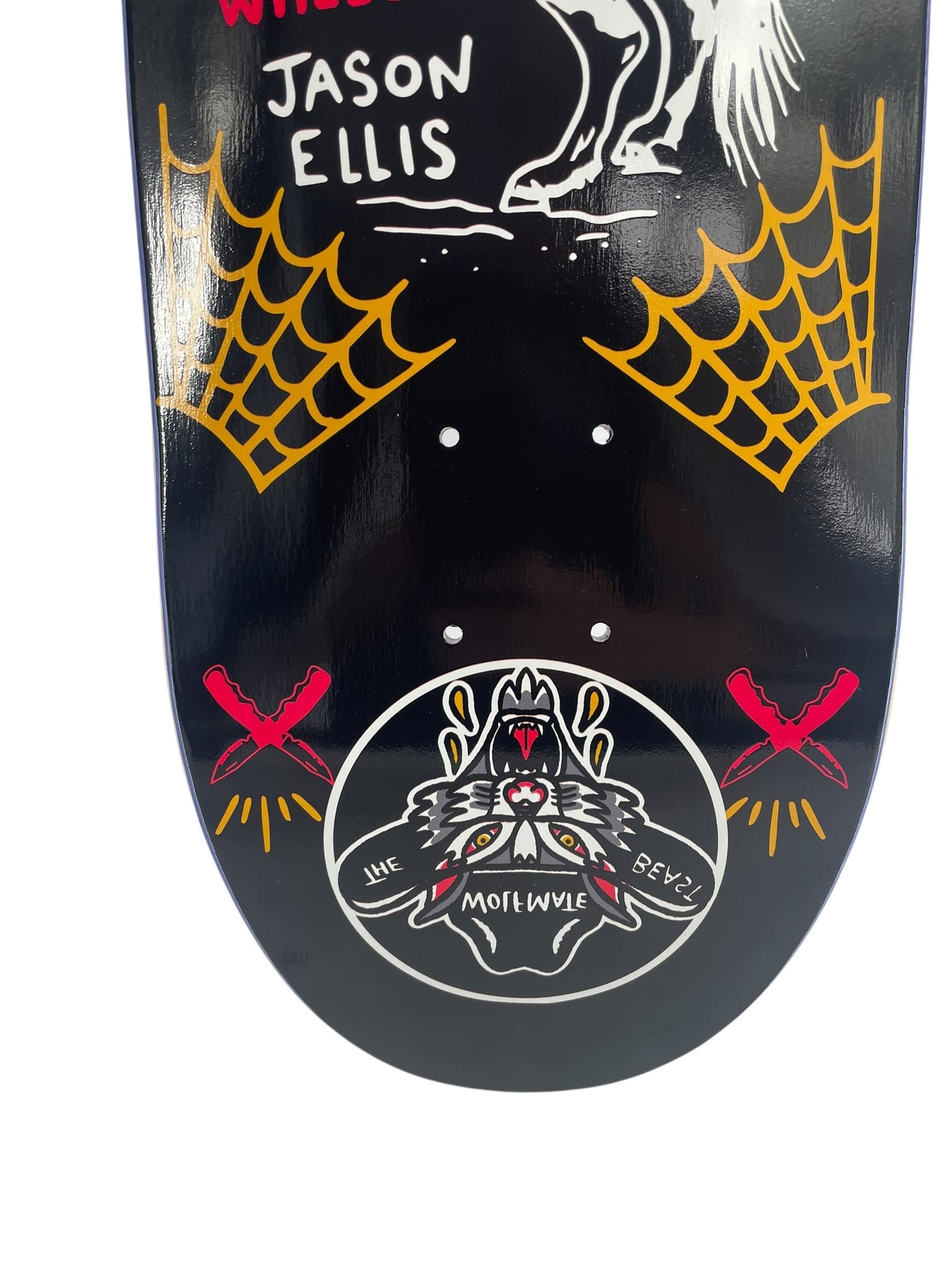 The Wolfmate Beast Horse Wheelie - Signed Deck 8.75" EGG shape