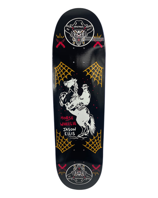 The Wolfmate Beast Horse Wheelie - Signed Deck 8.75" EGG shape